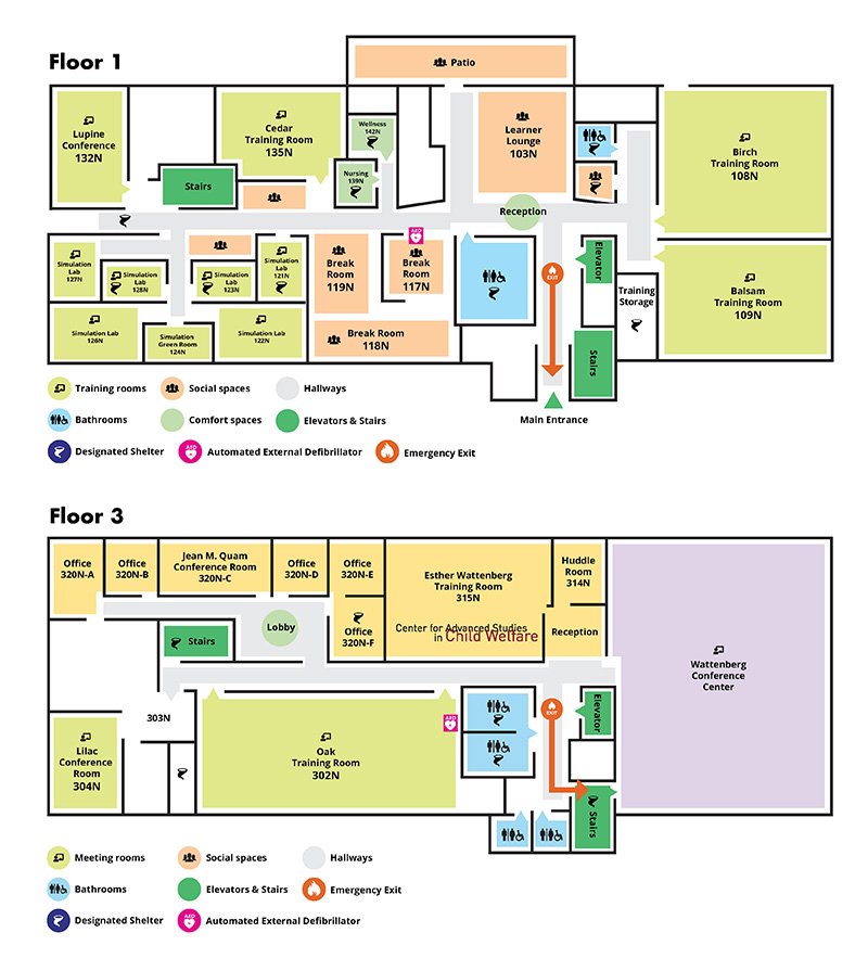 Facilities map preview of metro learning site